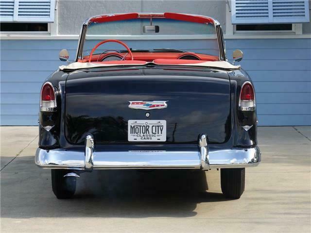 1955 Black Chevrolet Bel Air/150/210 Convertible