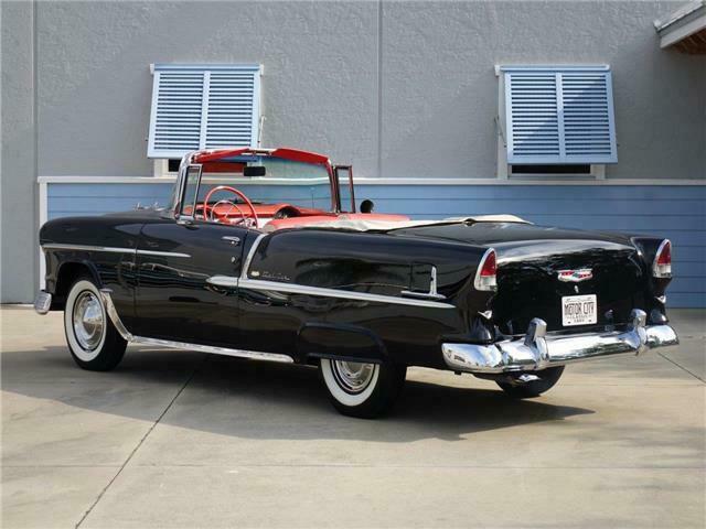 1955 Black Chevrolet Bel Air/150/210 Convertible