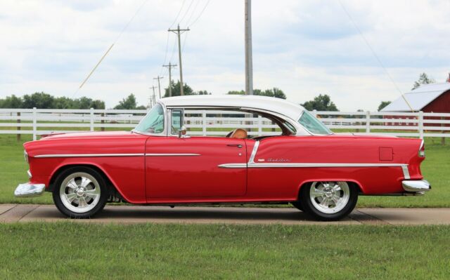 1955 Red Chevrolet Bel Air/150/210 Coupe
