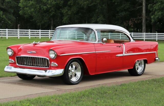 1955 Red Chevrolet Bel Air/150/210 Coupe