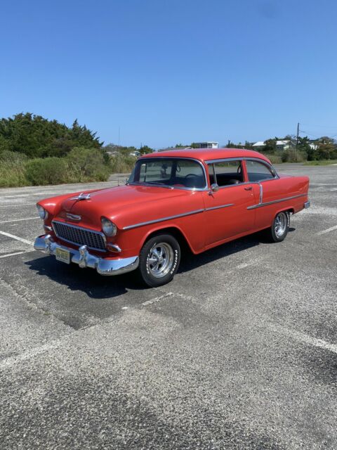 1955 Red Chevrolet Bel Air Coupe