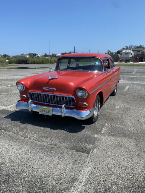 1955 Red Chevrolet Bel Air Coupe