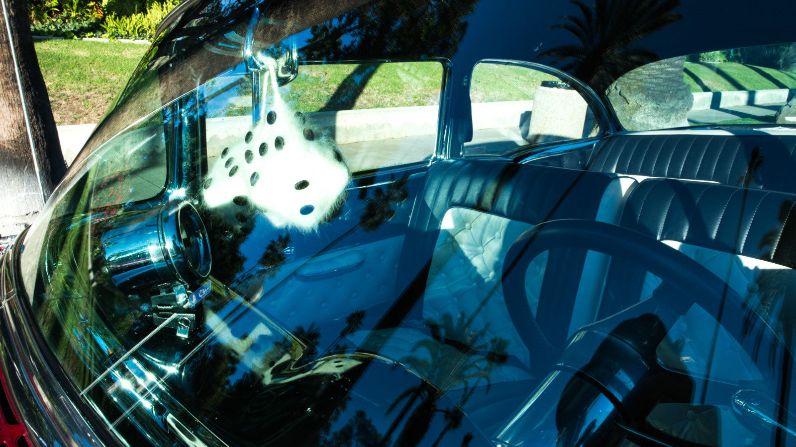 1955 Burgundy Chevrolet Bel Air/150/210