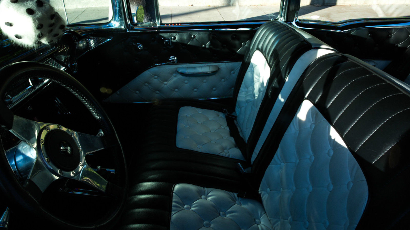 1955 Burgundy Chevrolet Bel Air/150/210