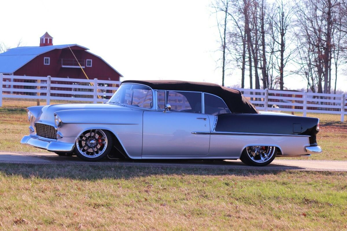 1955 Silver/Black Chevrolet Bel Air/150/210 Convertible