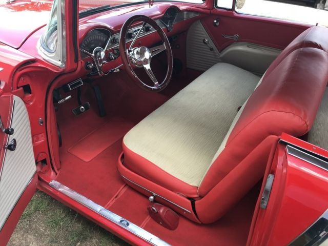 1955 Red Chevrolet Bel Air/150/210 Hardtop