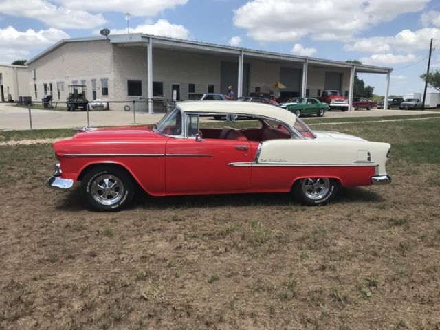 1955 Red Chevrolet Bel Air/150/210 Hardtop