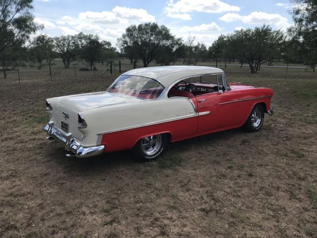 1955 Red Chevrolet Bel Air/150/210 Hardtop