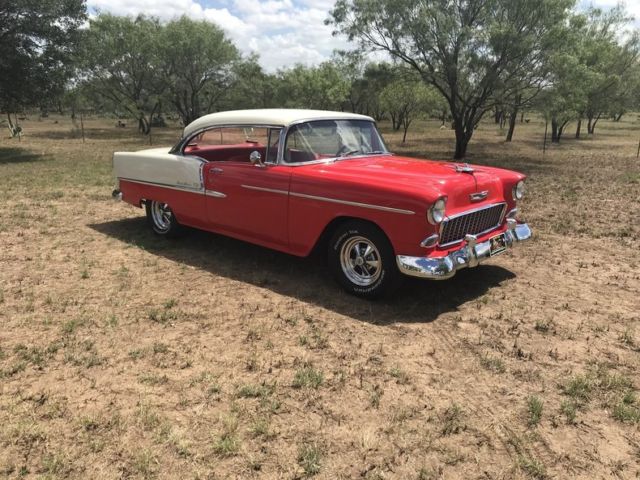 1955 Red Chevrolet Bel Air/150/210 Hardtop