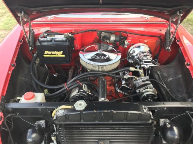 1955 Red Chevrolet Bel Air/150/210 Hardtop