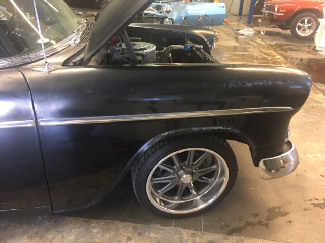 1955 Black Chevrolet Bel Air/150/210 Coupe