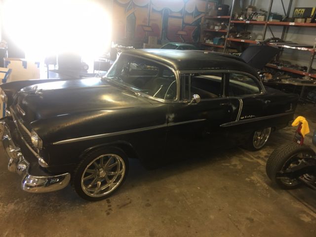 1955 Black Chevrolet Bel Air/150/210 Coupe