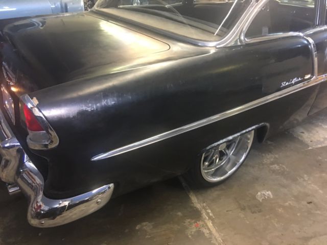 1955 Black Chevrolet Bel Air/150/210 Coupe