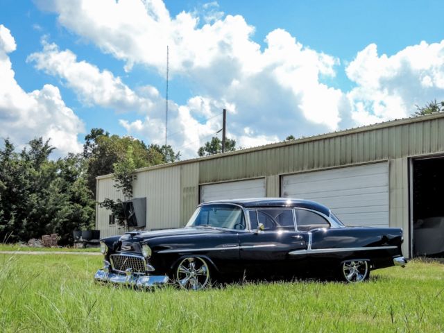 1955 Black Chevrolet Bel Air/150/210 Coupe