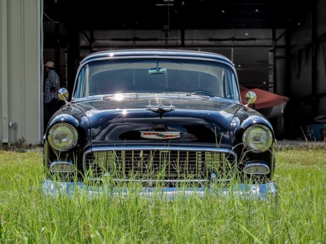 1955 Black Chevrolet Bel Air/150/210 Coupe