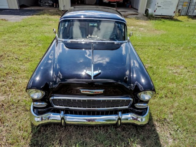 1955 Black Chevrolet Bel Air/150/210 Coupe
