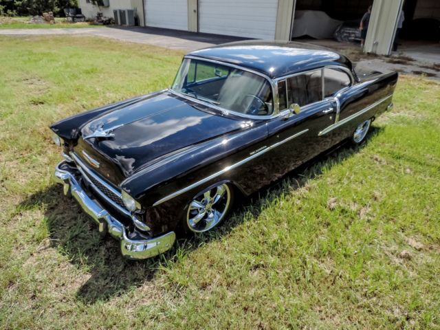 1955 Black Chevrolet Bel Air/150/210 Coupe