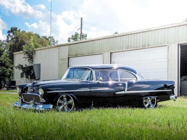 1955 Black Chevrolet Bel Air/150/210 Coupe