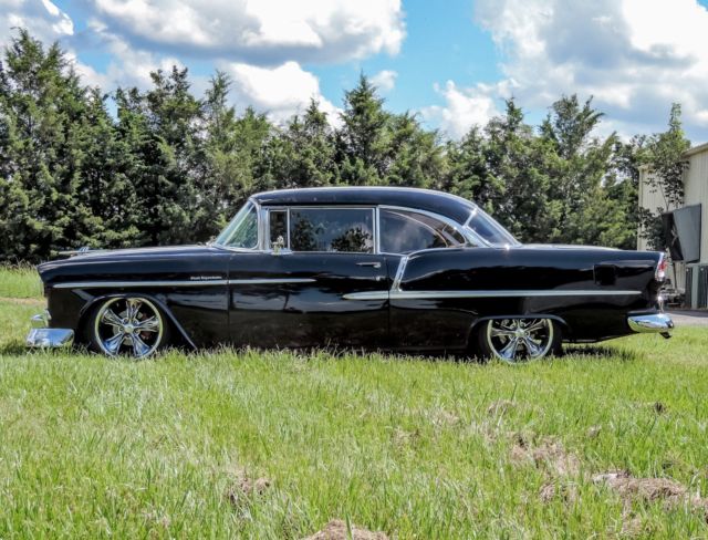 1955 Black Chevrolet Bel Air/150/210 Coupe