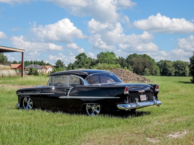 1955 Black Chevrolet Bel Air/150/210 Coupe