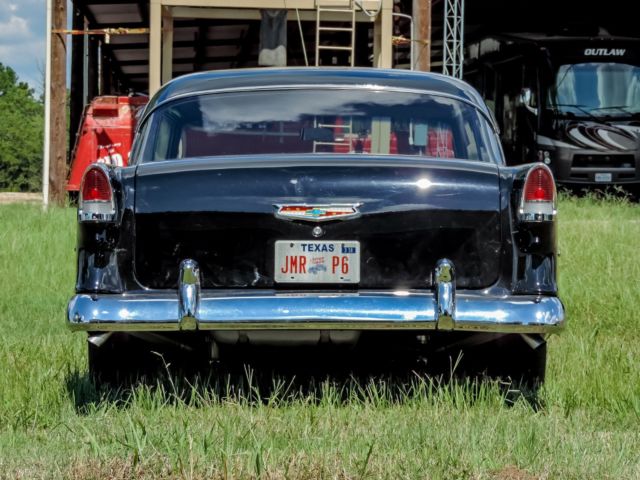 1955 Black Chevrolet Bel Air/150/210 Coupe
