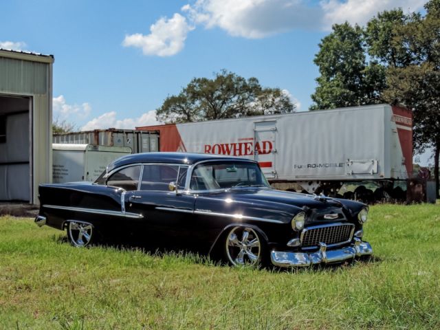 1955 Black Chevrolet Bel Air/150/210 Coupe
