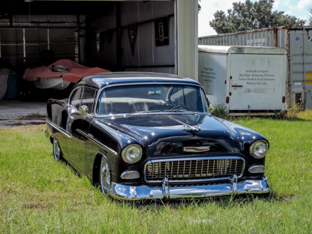 1955 Black Chevrolet Bel Air/150/210 Coupe