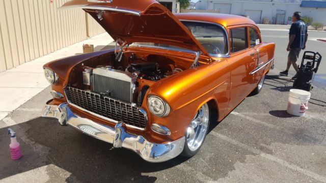 1955 Atomic Orange Chevrolet Bel Air/150/210 Coupe