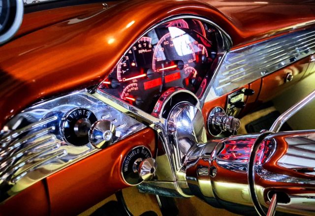 1955 Atomic Orange Chevrolet Bel Air/150/210 Coupe