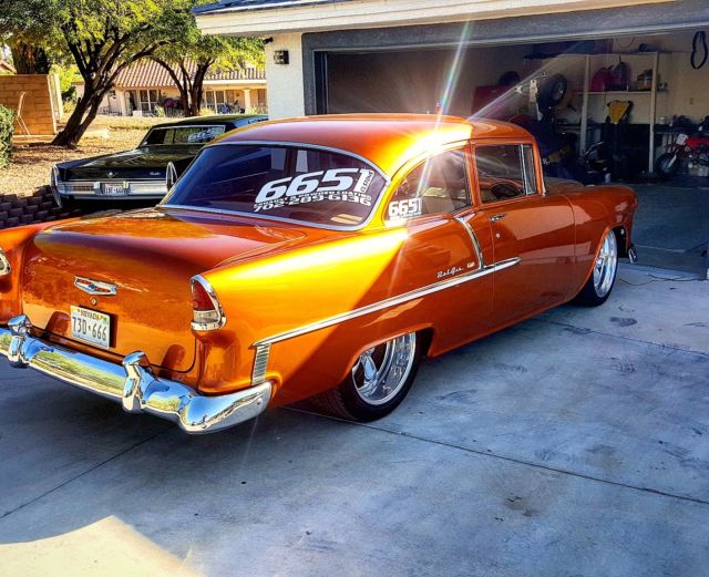 1955 Atomic Orange Chevrolet Bel Air/150/210 Coupe