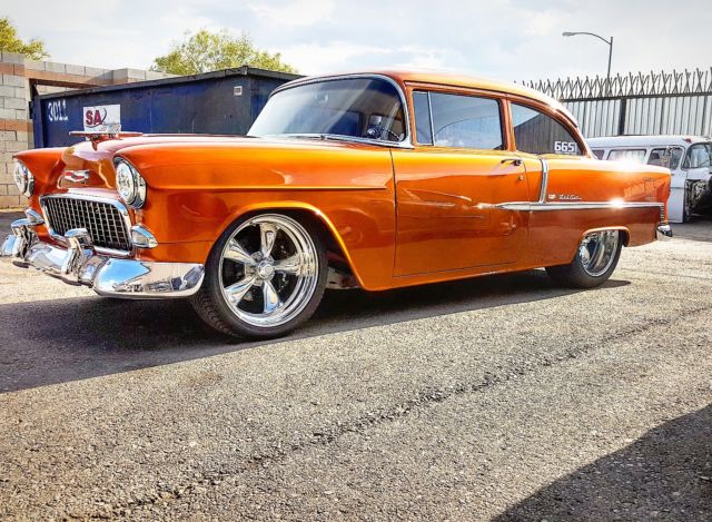 1955 Atomic Orange Chevrolet Bel Air/150/210 Coupe