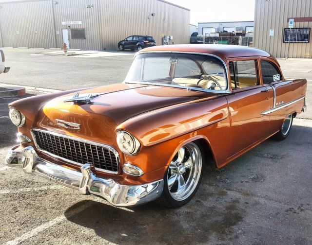 1955 Atomic Orange Chevrolet Bel Air/150/210 Coupe