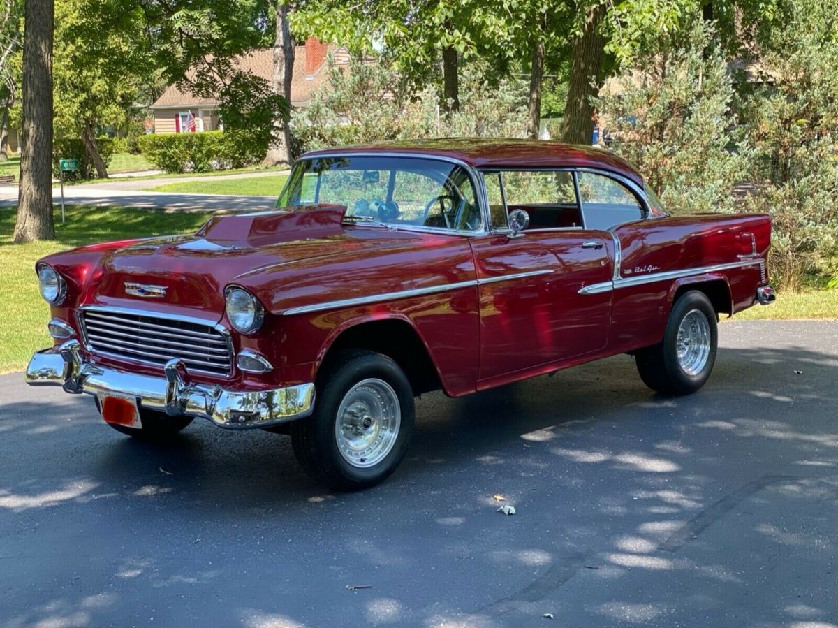 1955 Red Chevrolet Bel Air