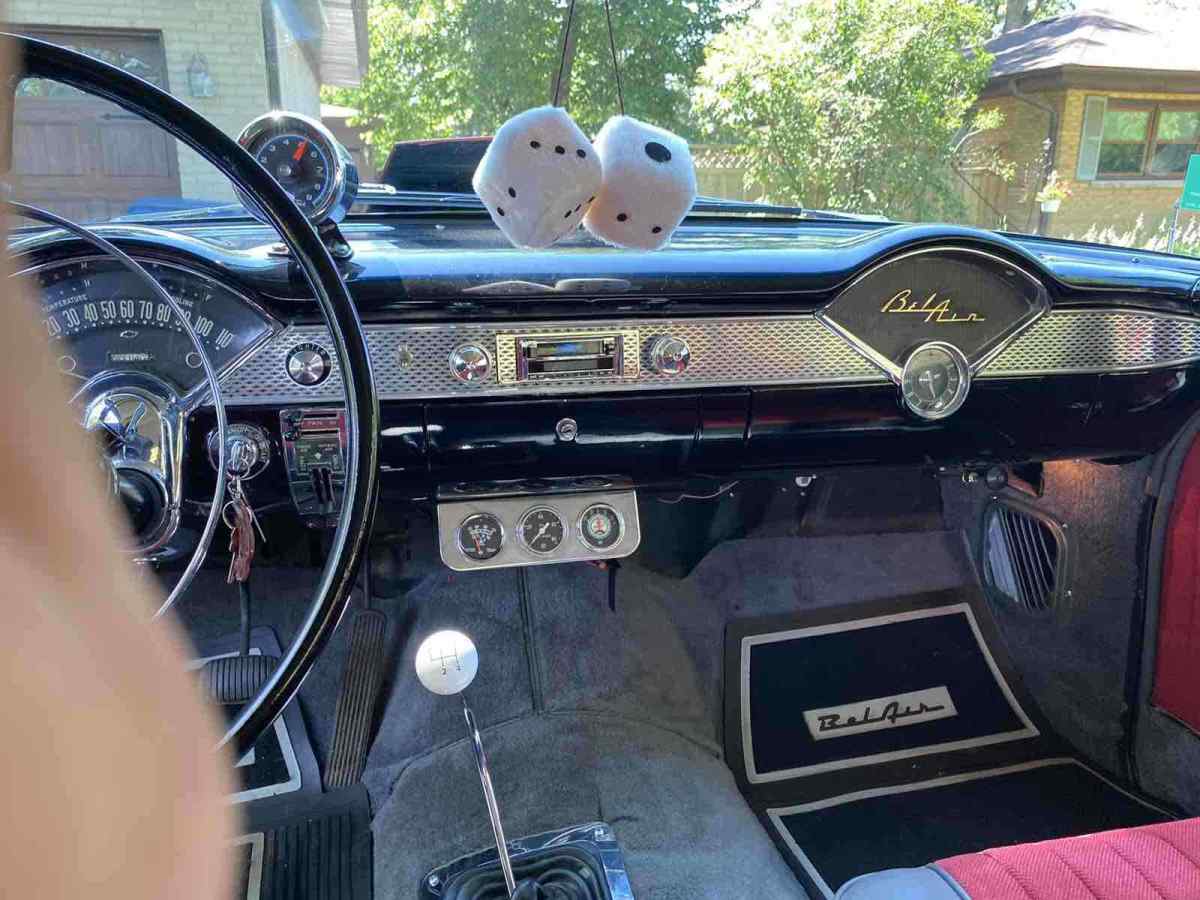 1955 Red Chevrolet Bel Air