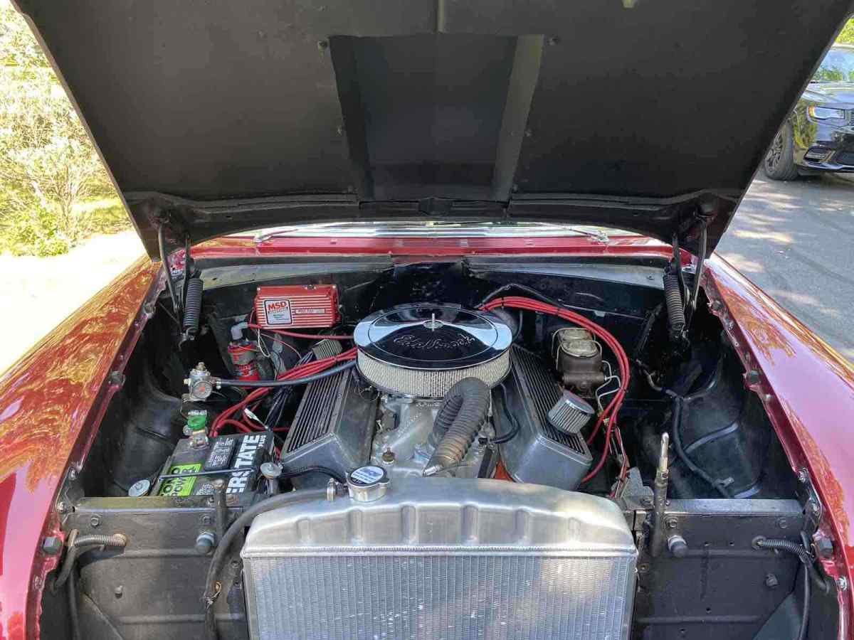 1955 Red Chevrolet Bel Air