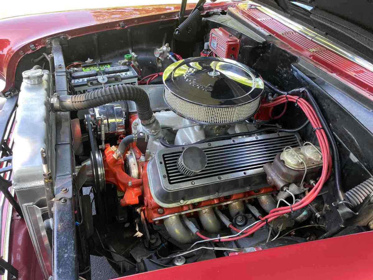 1955 Red Chevrolet Bel Air