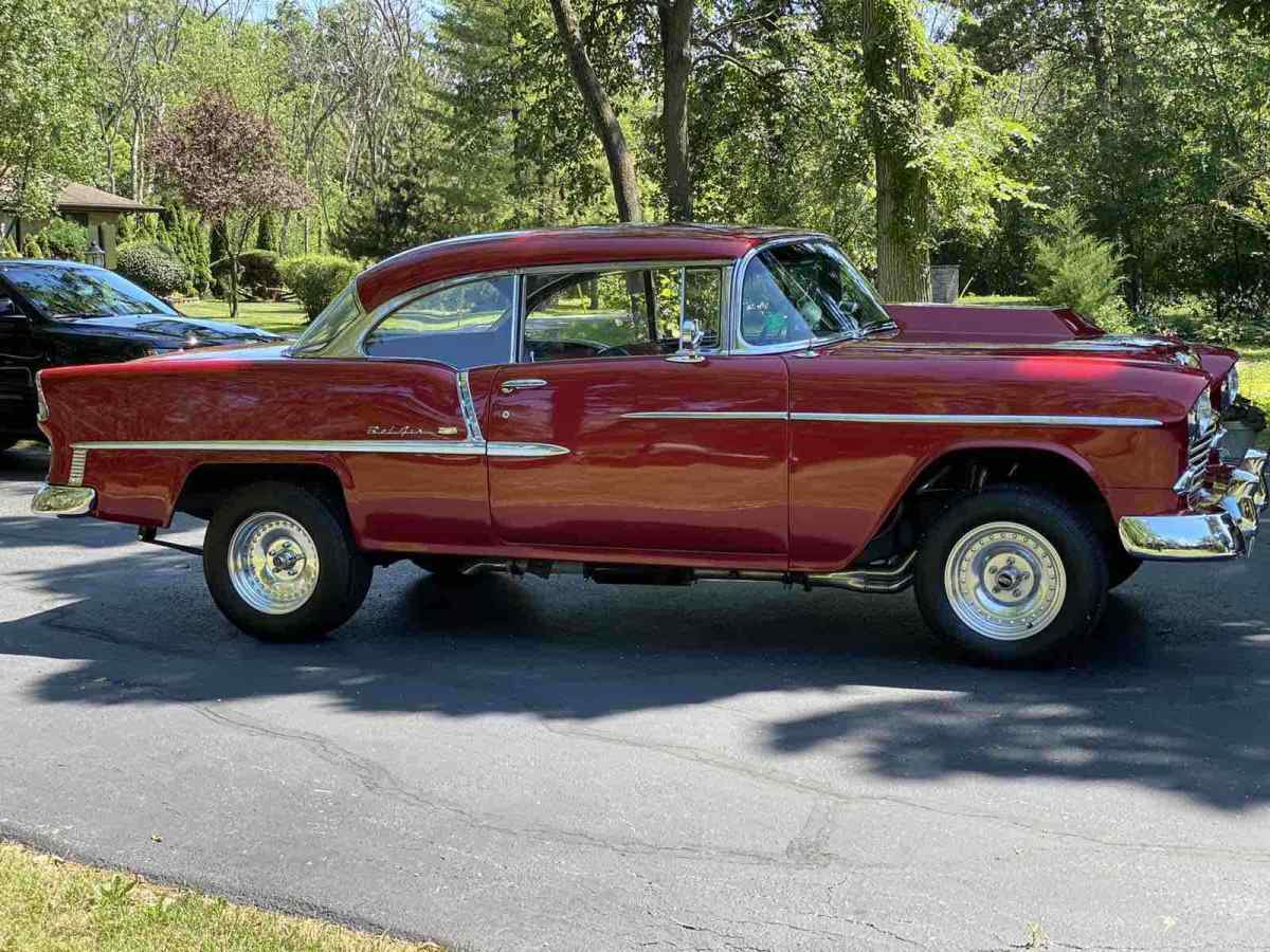 1955 Red Chevrolet Bel Air