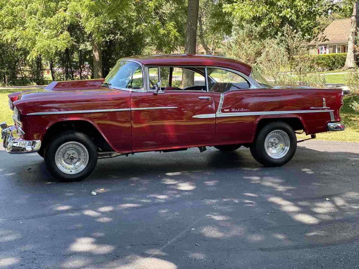 1955 Red Chevrolet Bel Air