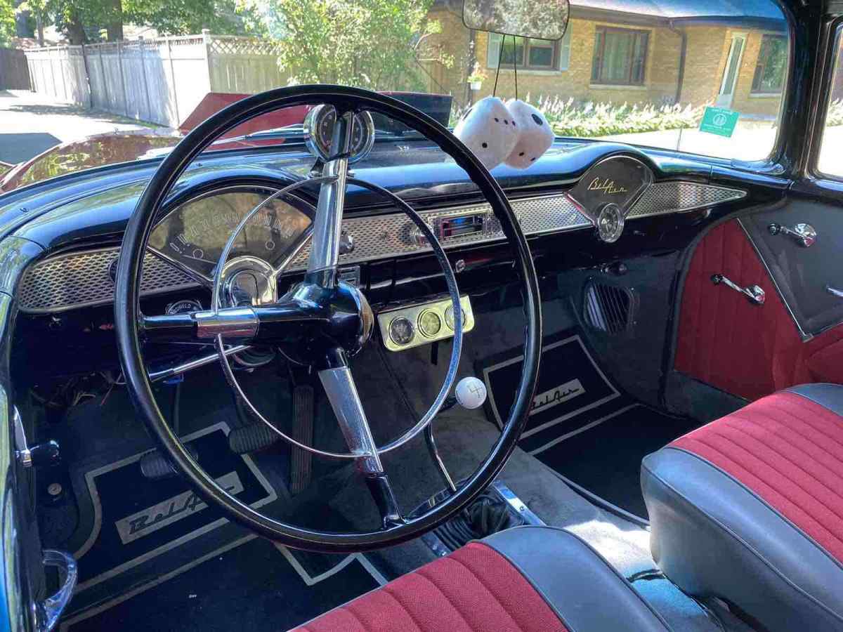 1955 Red Chevrolet Bel Air