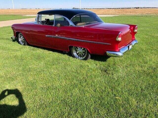 1955 Red Chevrolet Bel Air/150/210 Coupe