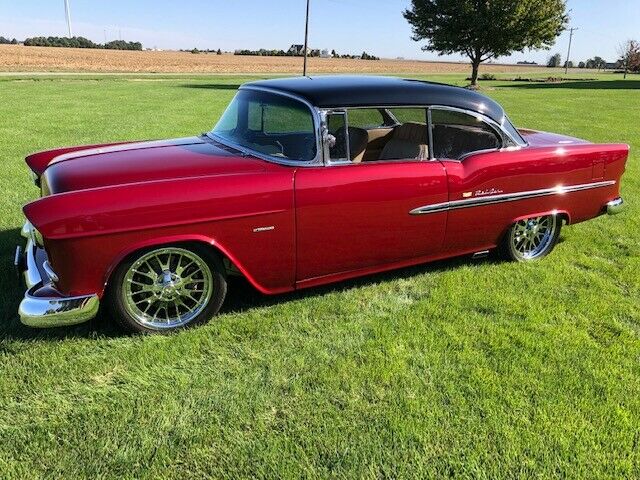 1955 Red Chevrolet Bel Air/150/210 Coupe