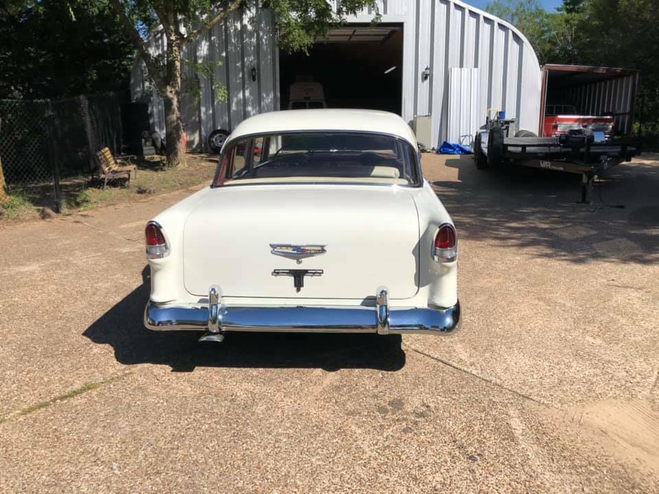 1955 Burgundy Chevrolet Bel Air/150/210 Sedan