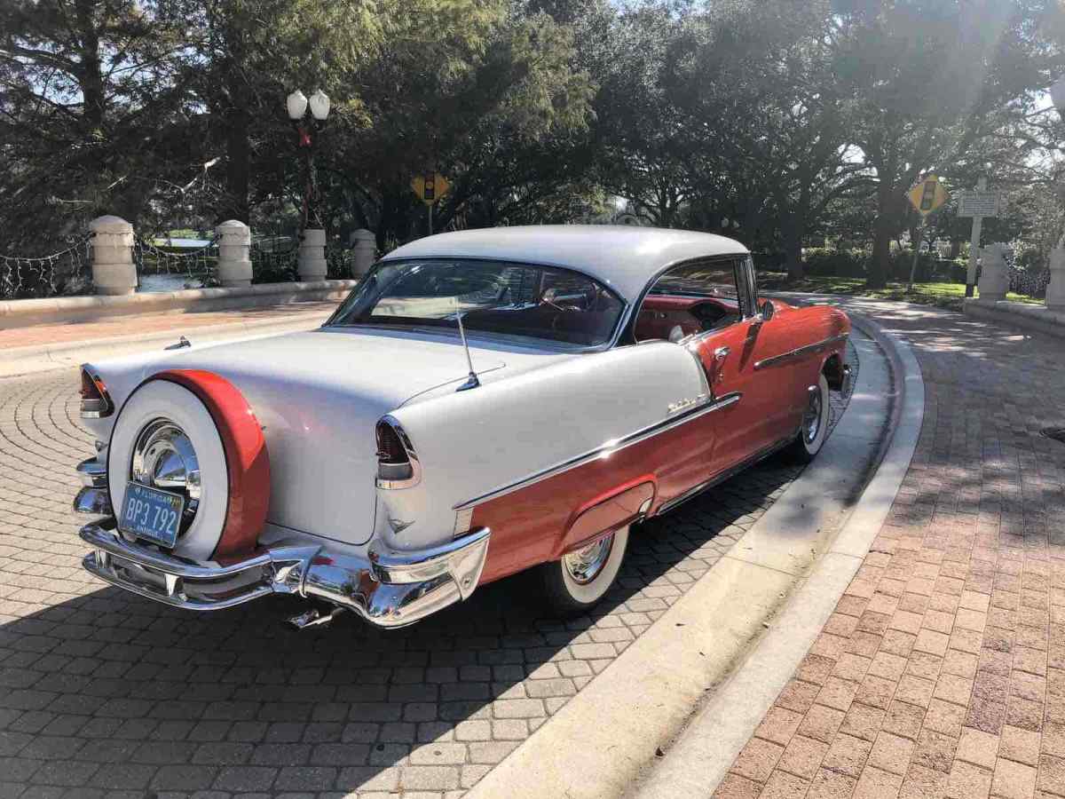 1955 Red Chevrolet Bel Air Sedan