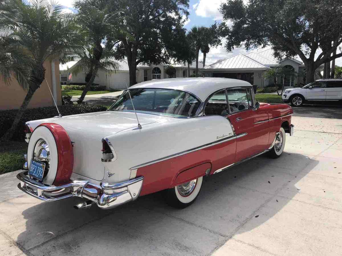 1955 Red Chevrolet Bel Air Sedan