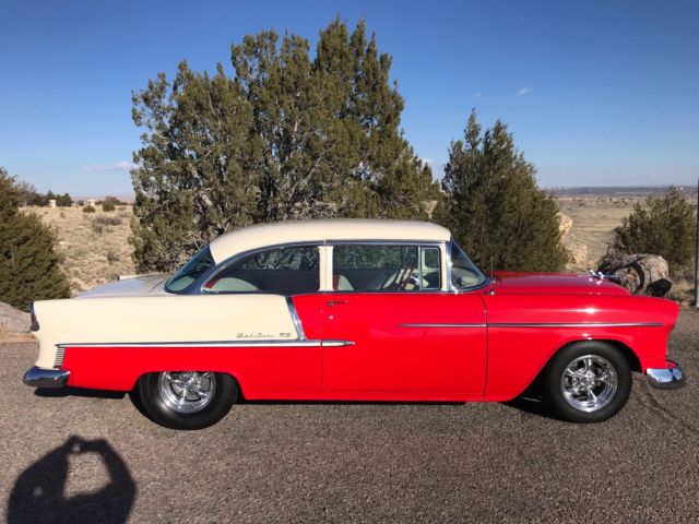 1955 Red/Ivory Chevrolet Bel Air/150/210