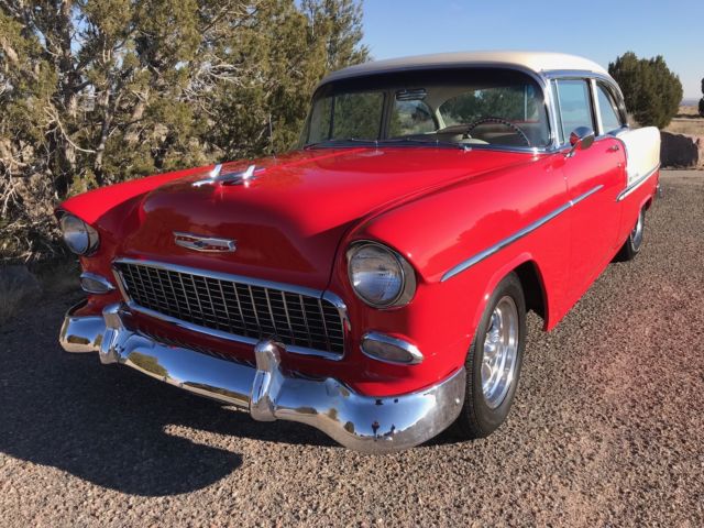 1955 Red/Ivory Chevrolet Bel Air/150/210