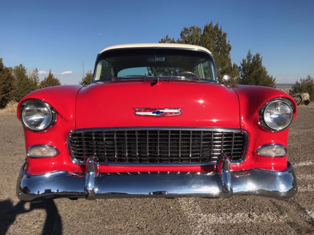 1955 Red/Ivory Chevrolet Bel Air/150/210