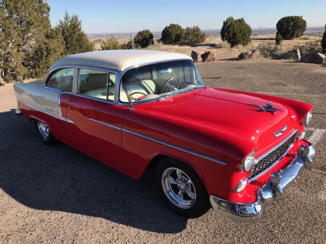 1955 Red/Ivory Chevrolet Bel Air/150/210