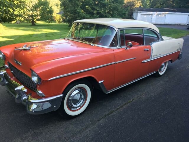 1955 Red Chevrolet Bel Air/150/210 Coupe