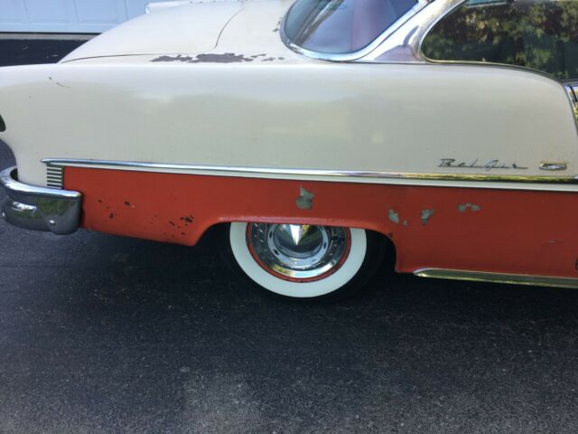 1955 Red Chevrolet Bel Air/150/210 Coupe